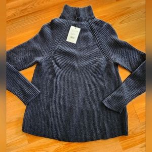 Brand New-Ribbed TurtleNeck in Cashmere
